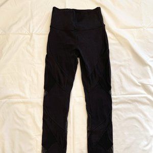 Lululemon Black Wunder Under High-Rise Tight Mesh 28"